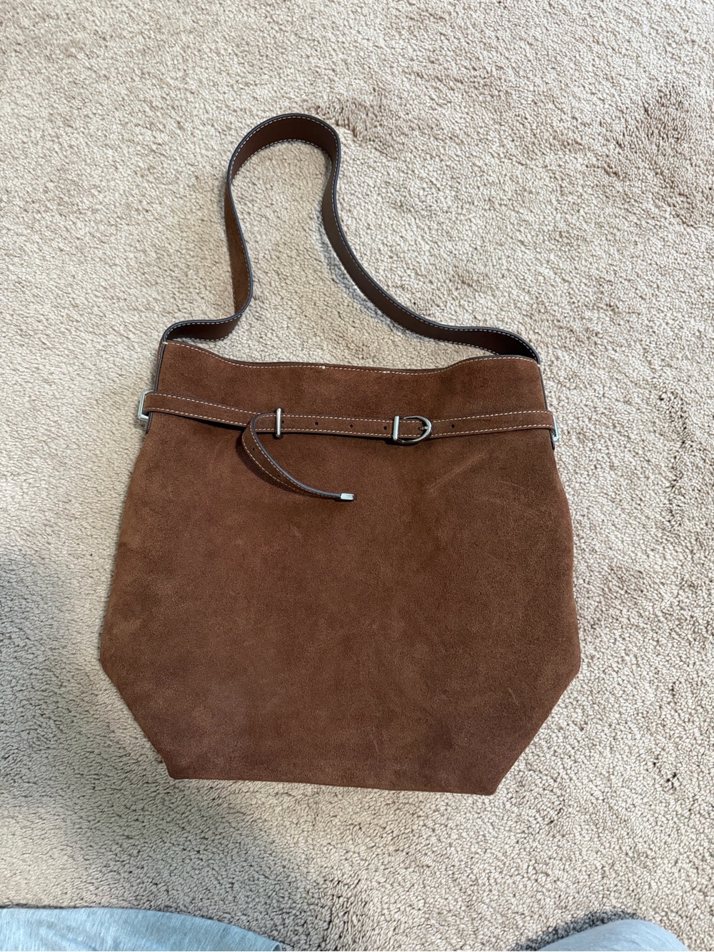 Madewell suede bucket tote- NWT
